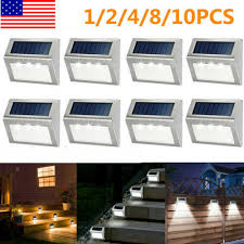 Solar Powered 3 Led Deck Lights Outdoor