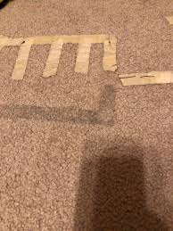 removing masking tape from carpet diy