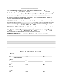 commercial lease extension letter fill
