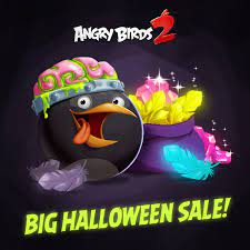 Angry Birds 2 - The Halloween Sale is on! Bomb has dressed...
