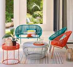 colourful garden furniture for