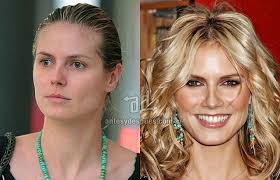 top models without makeup before and