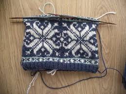 Norwegian Fairisle Snowflake Hat Pattern Baby Hat Knitting