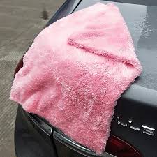 C Fleece Trimmed Towel Car Dry