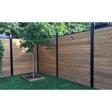 Black Aluminum Fence Channels