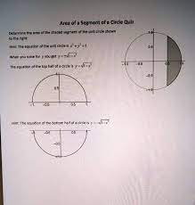 Area Of A Segment Of A Circle Quiz