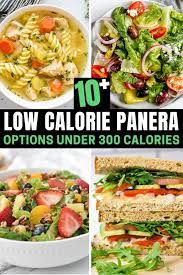 10 low calorie panera menu options