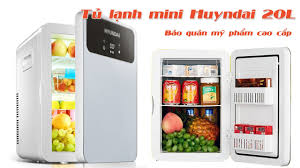 Tủ lạnh mini đựng mỹ phẩm Hyundai | Chính hãng | Bảo hành 6 tháng - YouTube