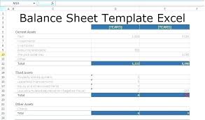 Balance Sheet Template In Excel Small Business Spreadsheet