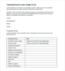 Leadership Transition Plan Template Job Transition Plan Template