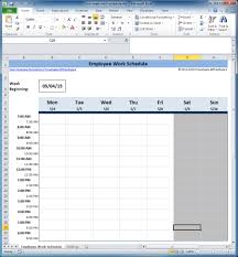 013 Employee Shift Schedule Template Excel Two Week Work