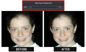 red eyes in photos without photo