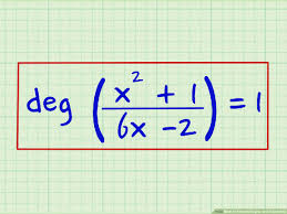 How To Find The Degree Of A Polynomial 14 Steps With Pictures