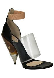 Givenchy Block High Heel Sandals In Black Calf Leather