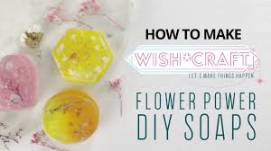 how to make flower power diy soaps