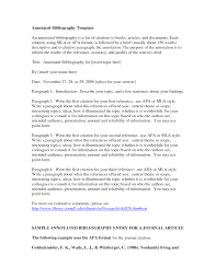 annotated bibliography apa style  th ed Template net