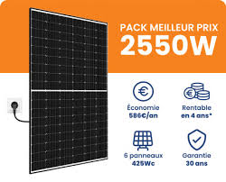 kit solaire meilleur prix 2550w micro
