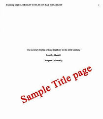 Apa 6th Edition Title Page Thesis Proposal
