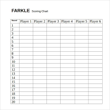 Farkle Score Sheet Template Pdf Yahtzee Score Sheets Dice
