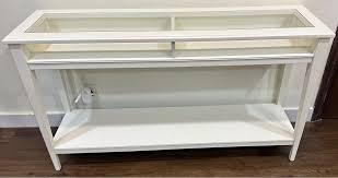 Ikea Liatorp Console Table White Glass