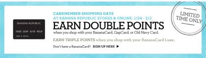 Banana republic factory store 800 ventura blvd space 600 camarillo ca 93010. Limited Time Only Earn Double Or Triple Points At Banana Republic Urban Chic Deals