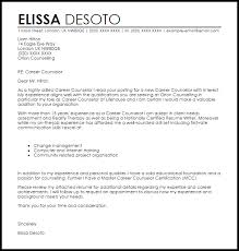 Career Counselor Cover Letter Sample Cover Letter Templates Examples