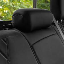 Fh Group Neoprene Custom Fit Seat Covers For 2019 2022 Gmc Sierra 1500 2500hd 3500hd Slt At4 Denali Black