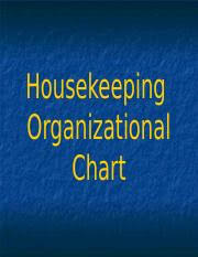 Lecture 7 Housekeeping Organizational Chart Ppt