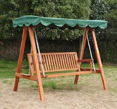 outsunny 3 seater wooden wood garden