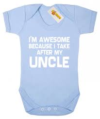 uncle bodysuit babygrow newborn gifts