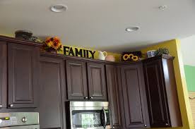 But, i only did this on one side of our kitchen. Above Kitchen Cabinet Decor