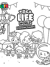 If the 'download' 'print' buttons don't work, reload this page by f5. Toca Boca Coloring Pages Download And Print Toca Boca Coloring Pages