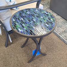 Square Mosaic Side Table