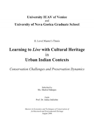 learning to live with cultural herie