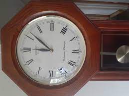 Seiko Light Oak Schoolhouse Wall Clock