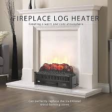 Electric Fireplace Insert Log Heater