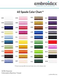 40 Spools Polyester Embroidery Machine Thread Bright And