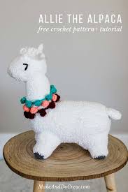 huggable crochet alpaca or llama toy