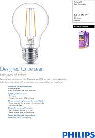 Philips 8718696709023 Bulb Dimmable User Manual Leaflet