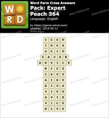 Word Farm Expert Peach 364 Answers Game Solver