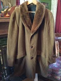 Vintage Brown Wool Herringbone Jacket