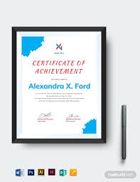 Talent Show Certificate Of Achievement Template Word Psd