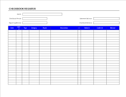 Free Checkbook Register Form Templates At Allbusinesstemplates Com