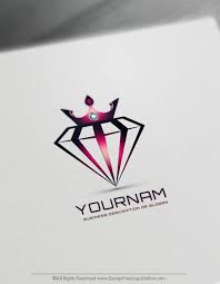 jewelry crown on diamond logo