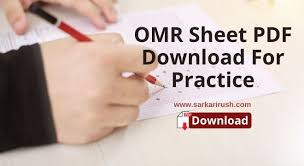 omr sheet pdf free for practice