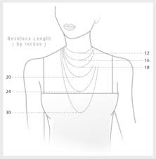 Necklace Length By Inches Pinlavie Com