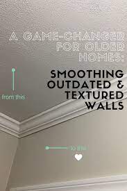 smoothing outdated textured walls a