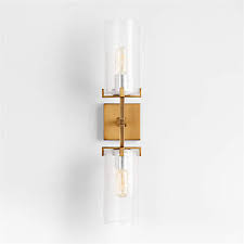 Light Burnished Brass Wall Sconce
