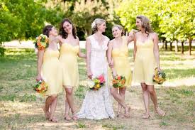 yellow bridesmaid dress ideas