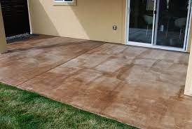 How To Stain A Concrete Patio Easy Diy